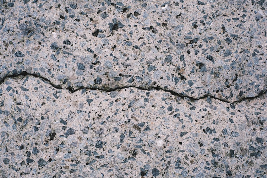 Colored decorative concrete finish in the Central Valley