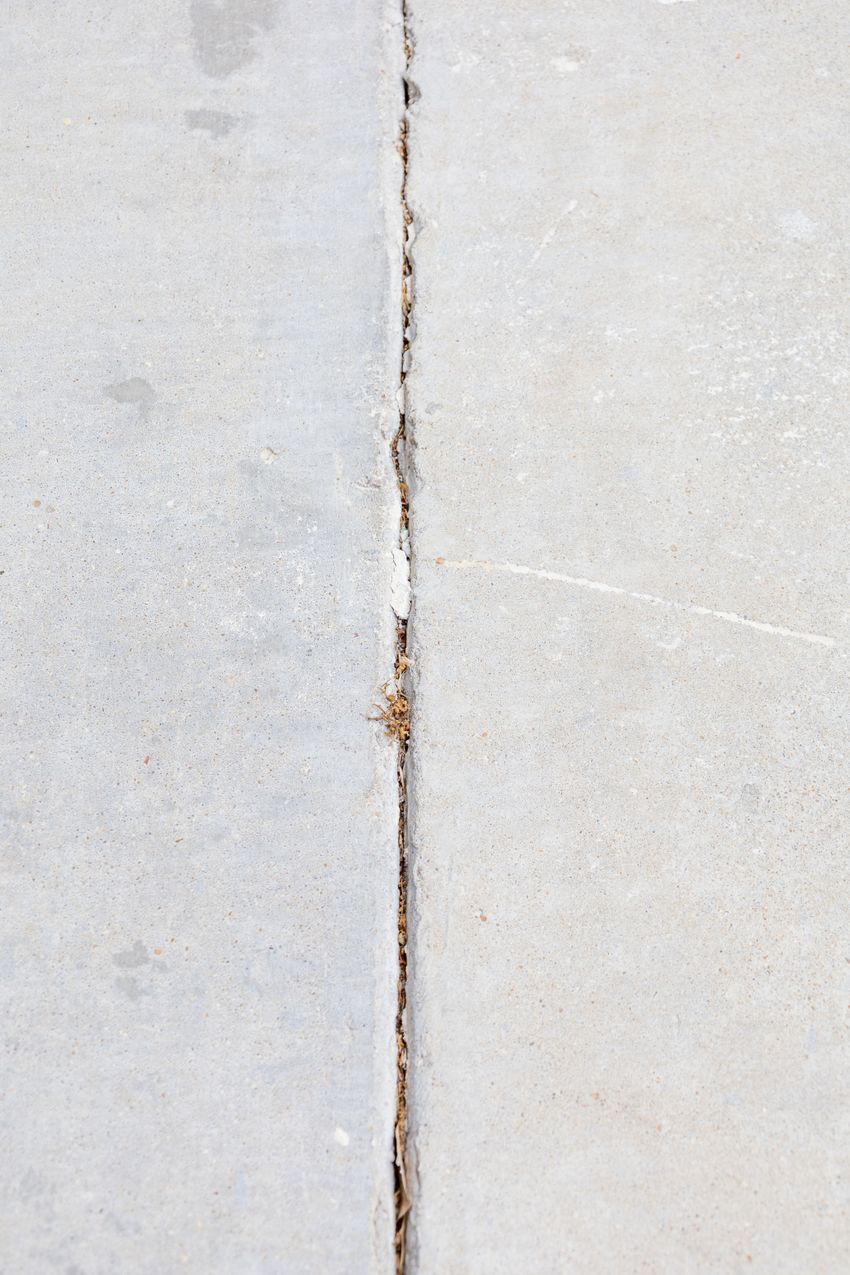 Concrete sidewalk ready for resurfacing near Fresno